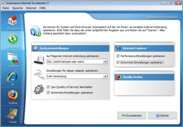 Ashampoo Internet Accelerator 3